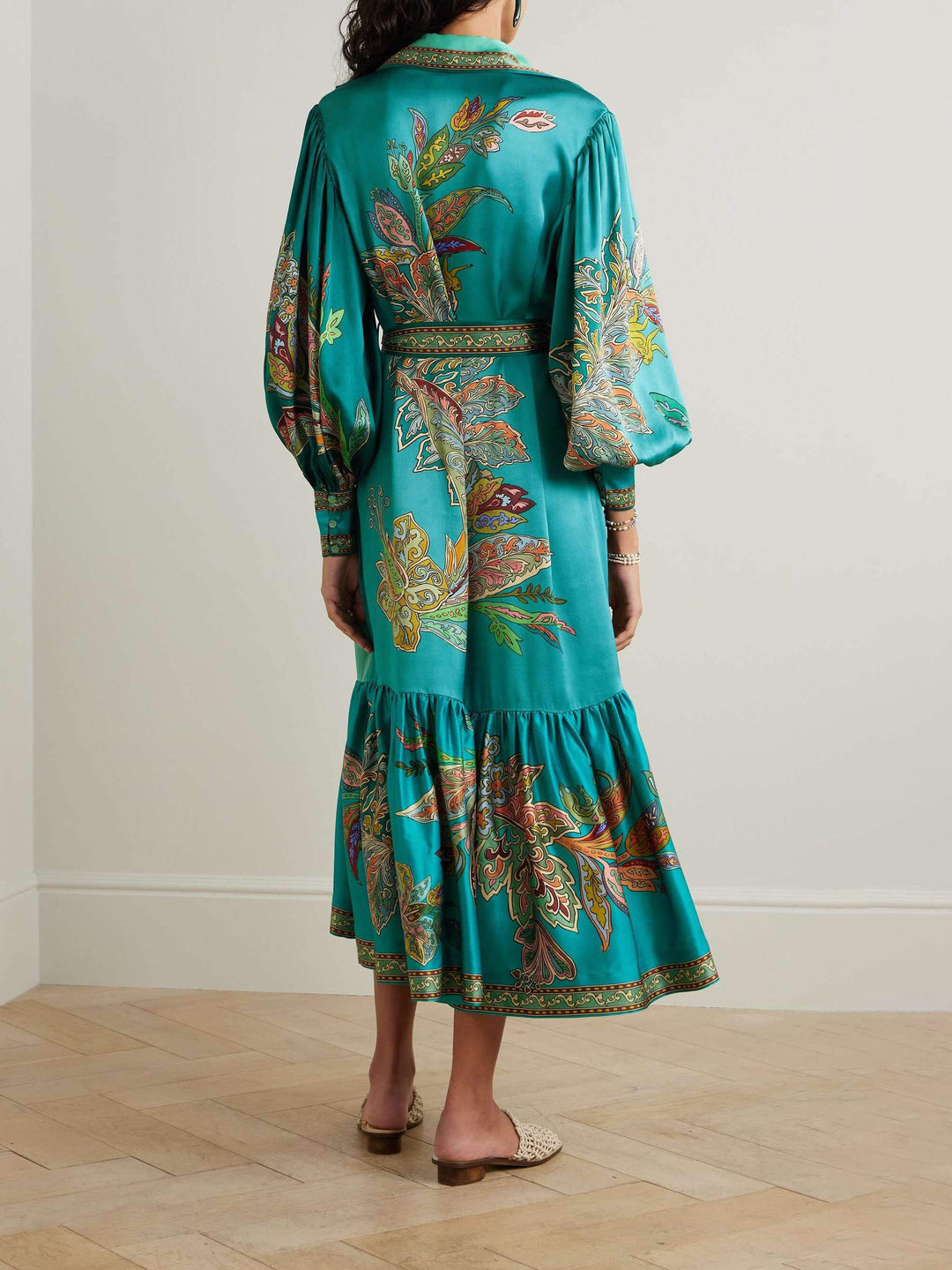 Aruchic™ - Blumendruck Maxi-Kleid