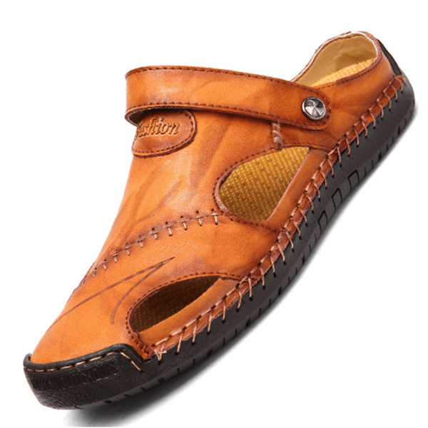 Raphael | Hochwertige Freizeitsandalen aus weichem Leder für Herren