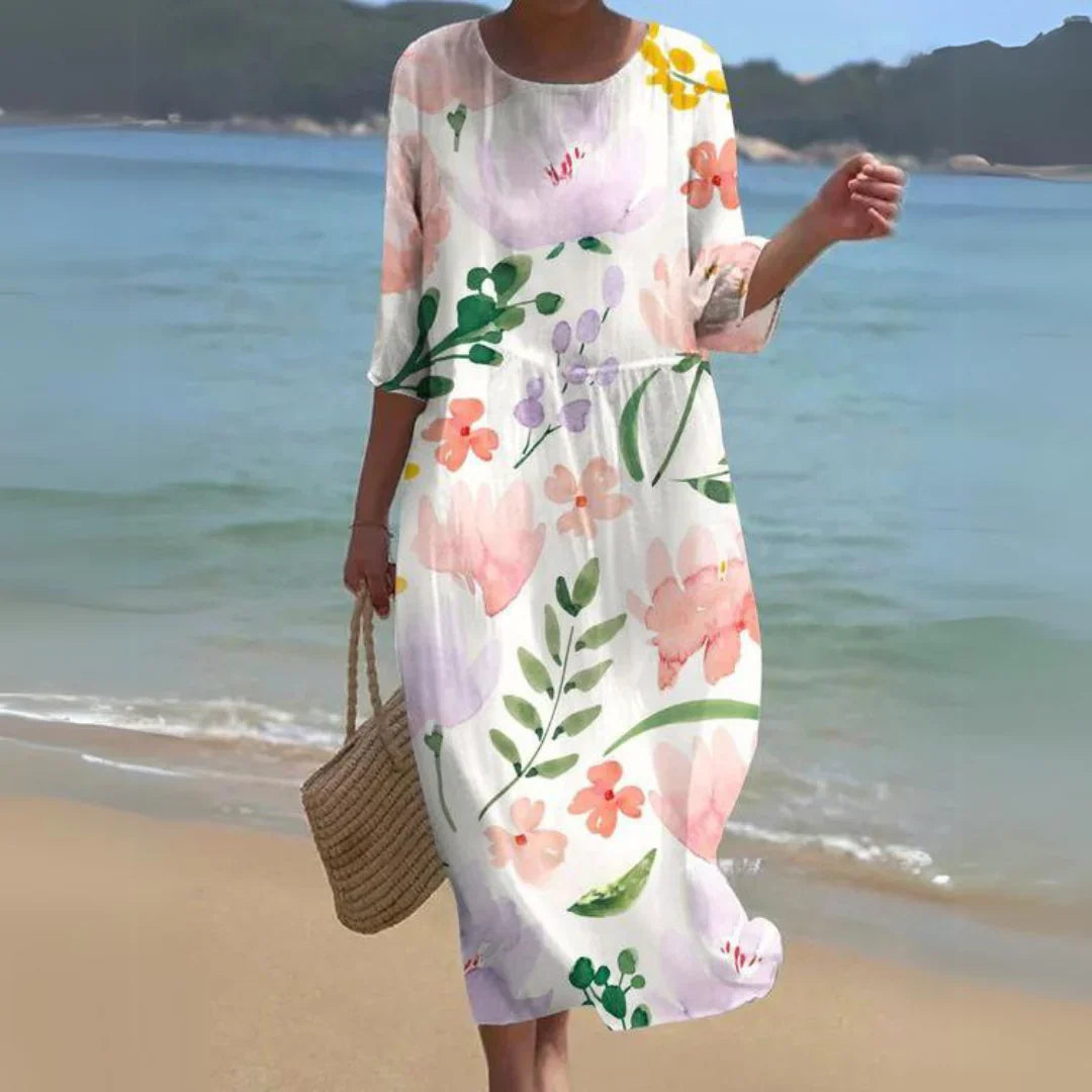 Margaret | Fließendes Sommerlangkleid