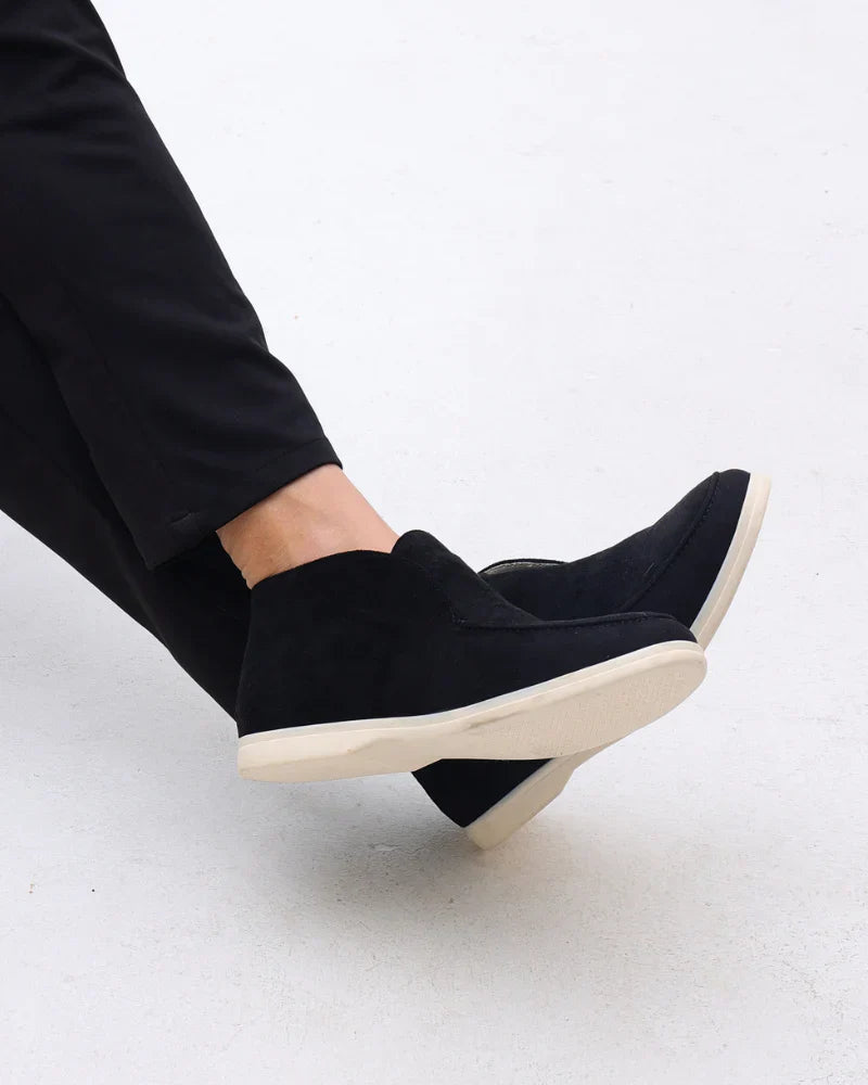 Brand & Belle | Old Money High Wildleder Slipper