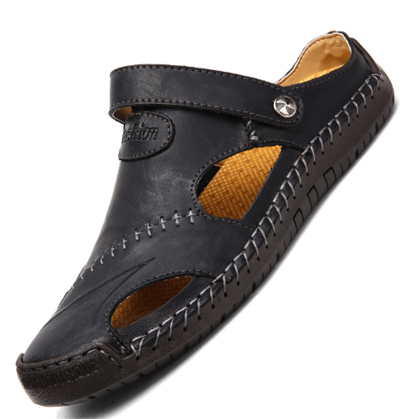 Raphael | Hochwertige Freizeitsandalen aus weichem Leder für Herren