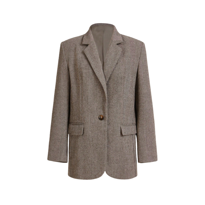 Brand & Belle | Kaffee Brauner Ein-Knopf-Blazer