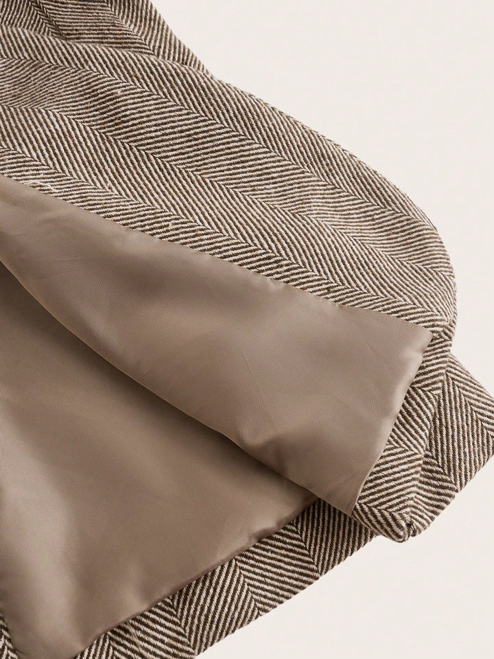 Brand & Belle | Kaffee Brauner Ein-Knopf-Blazer