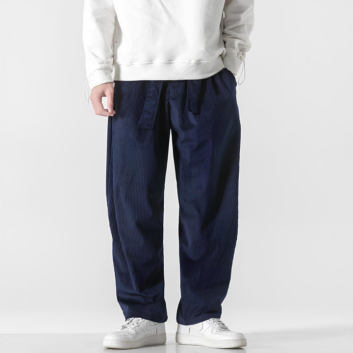 Yushiko - Cordhose - Marinablau