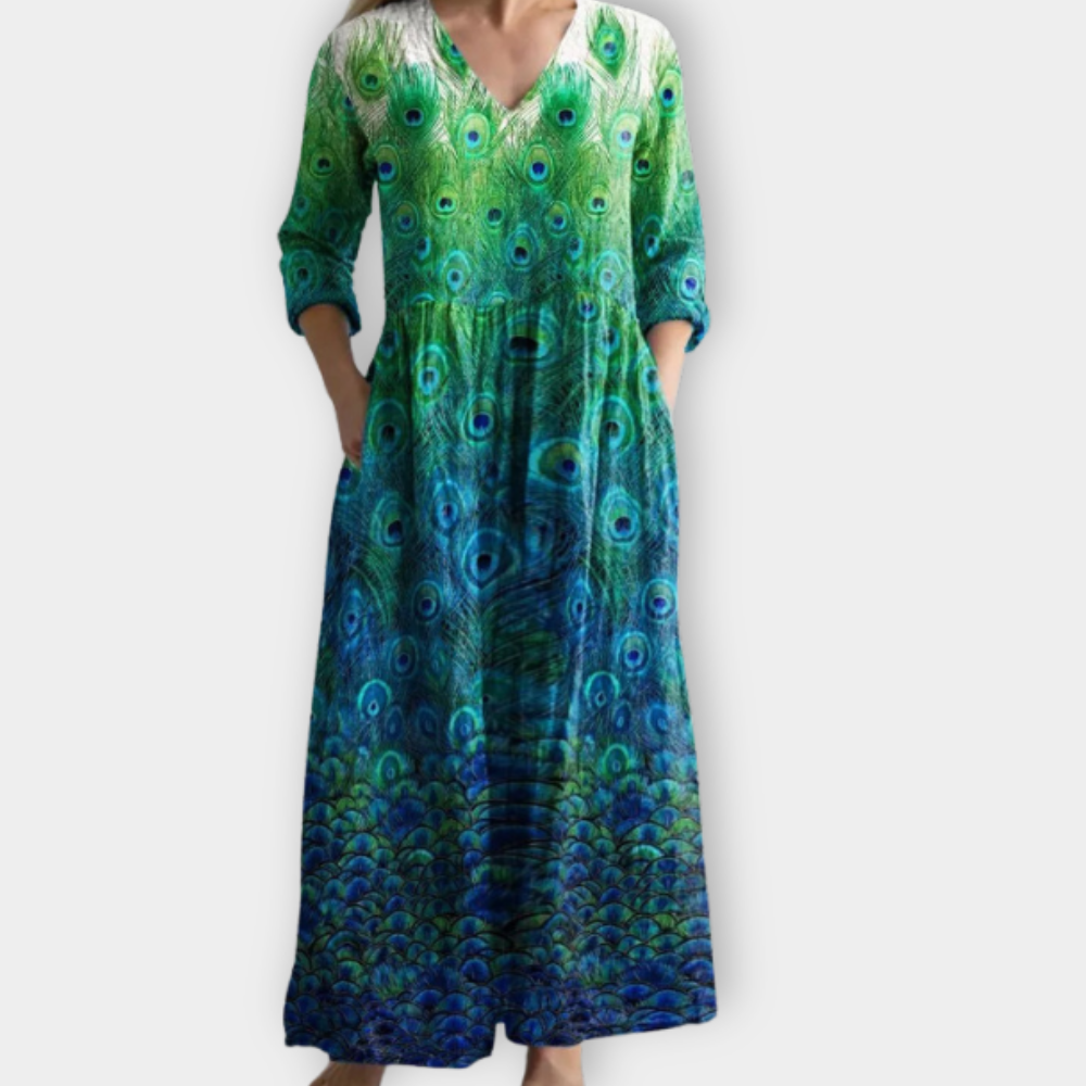 Wendelina | Bohemian Maxikleid aus hochwertigem, weichem Material