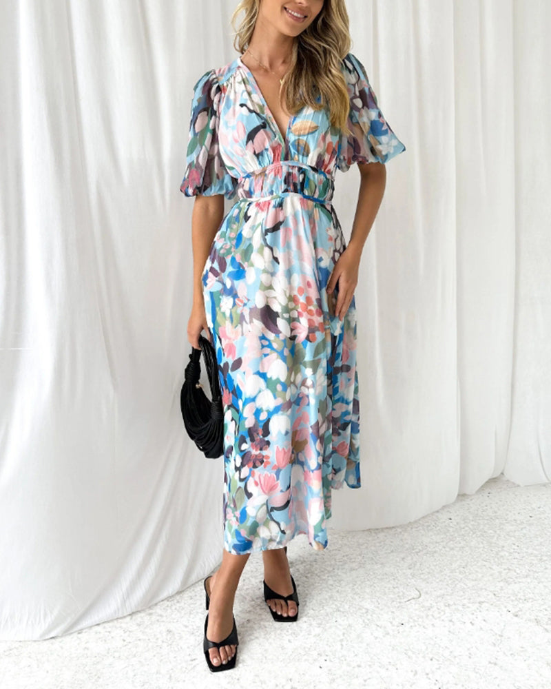 Elvira - Langärmliges Boho-Kleid