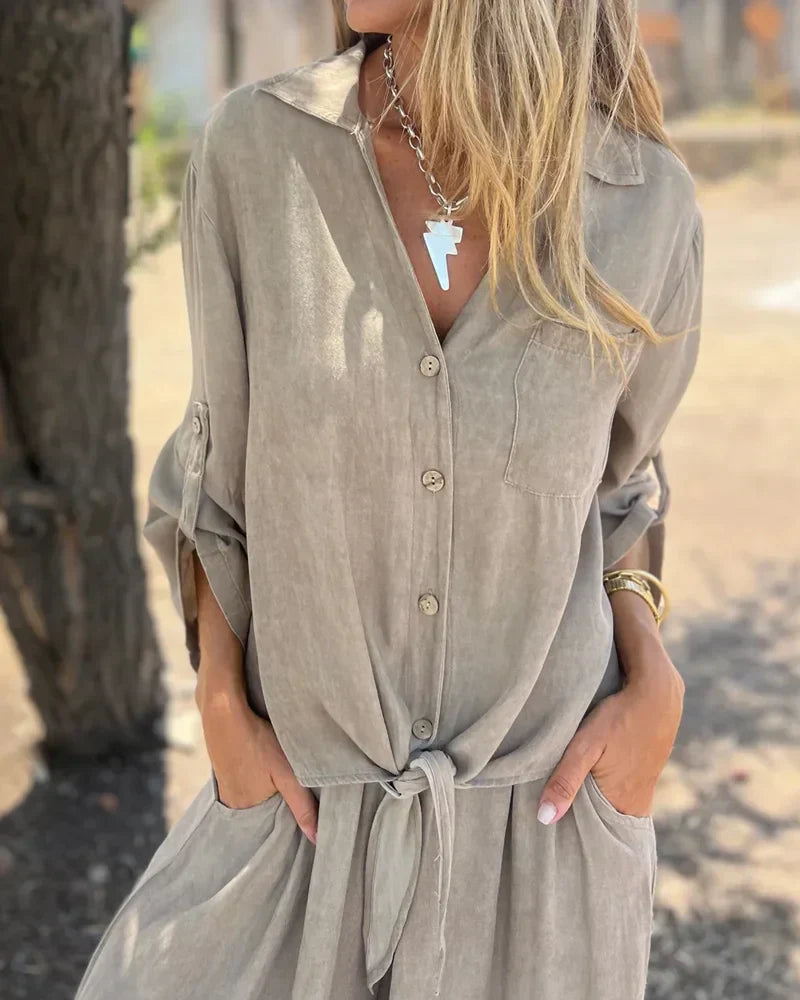 Noa – Bequemer Co-ord-Set aus Leinenmix