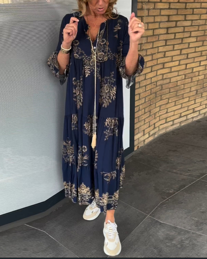 Susan | Elegantes Boho Maxikleid