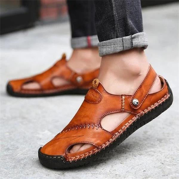 Raphael | Hochwertige Freizeitsandalen aus weichem Leder für Herren