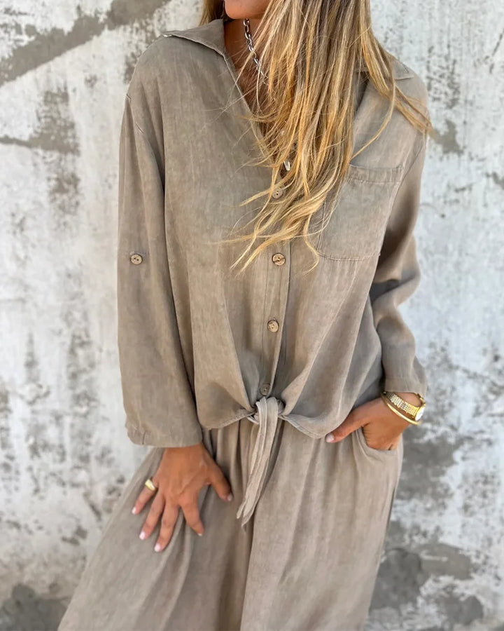 Noa – Bequemer Co-ord-Set aus Leinenmix