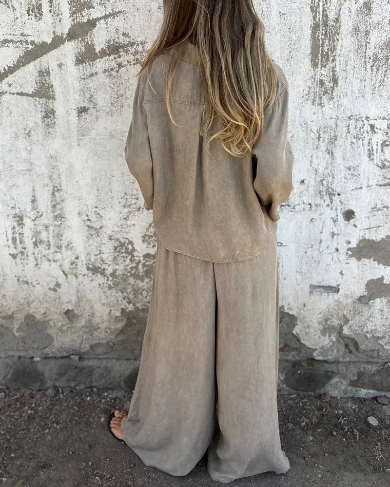 Noa – Bequemer Co-ord-Set aus Leinenmix