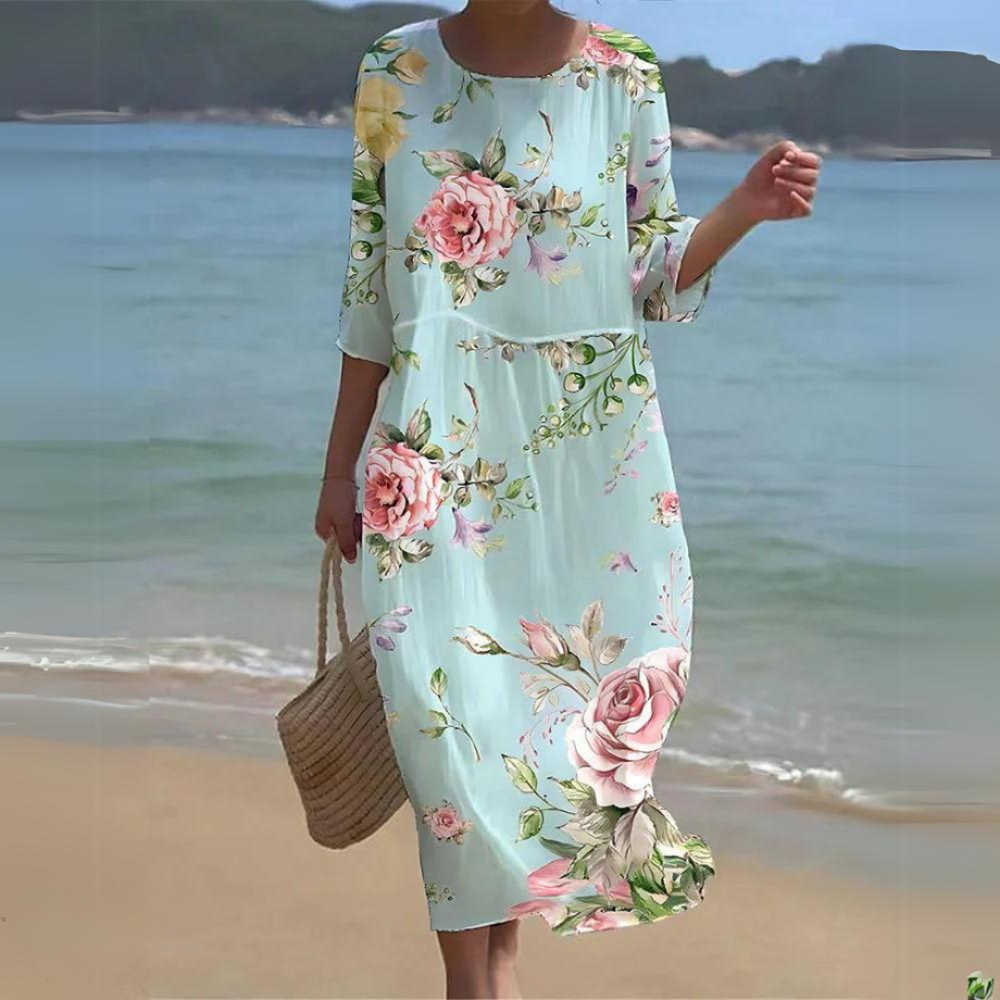 Margaret | Fließendes Sommerlangkleid
