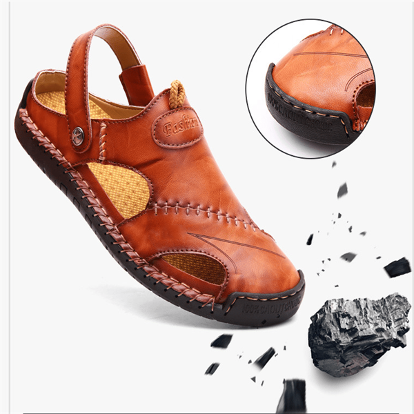 Raphael | Hochwertige Freizeitsandalen aus weichem Leder für Herren