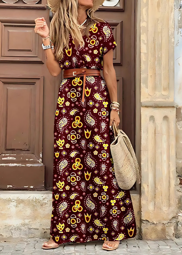 Vera - Elegantes böhmisches Maxikleid