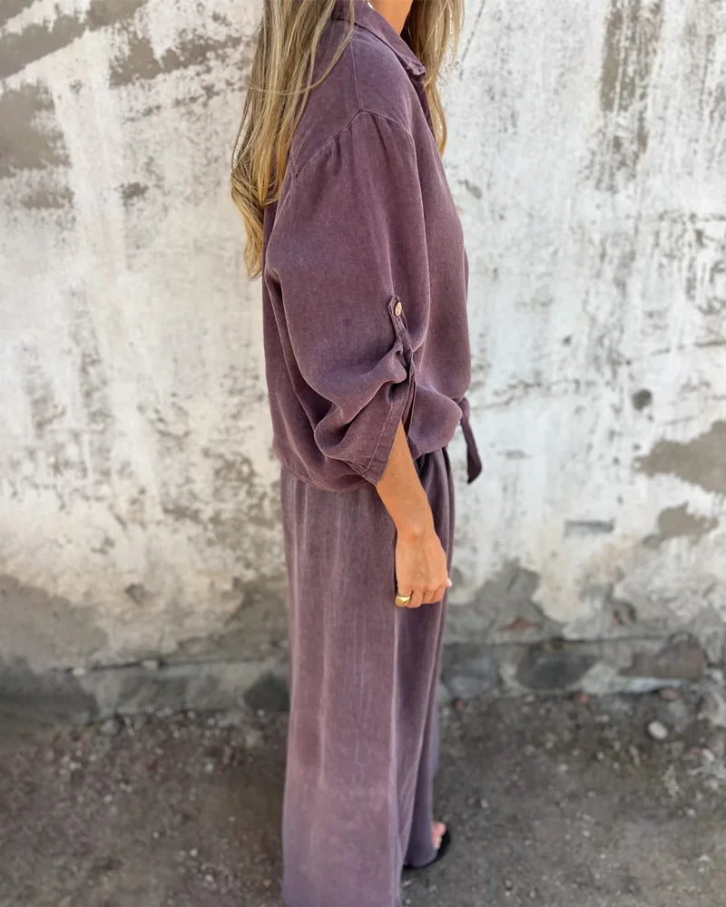 Noa – Bequemer Co-ord-Set aus Leinenmix