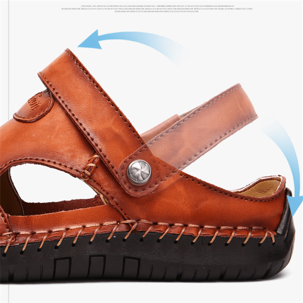 Raphael | Hochwertige Freizeitsandalen aus weichem Leder für Herren