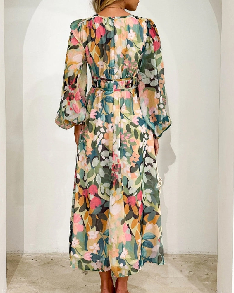 Elvira - Langärmliges Boho-Kleid