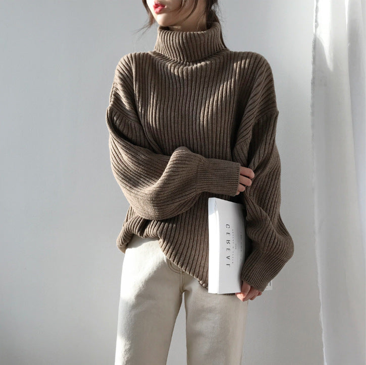 Brand & Belle | Luxuriöser Rollkragenpullover mit Ballonärmeln