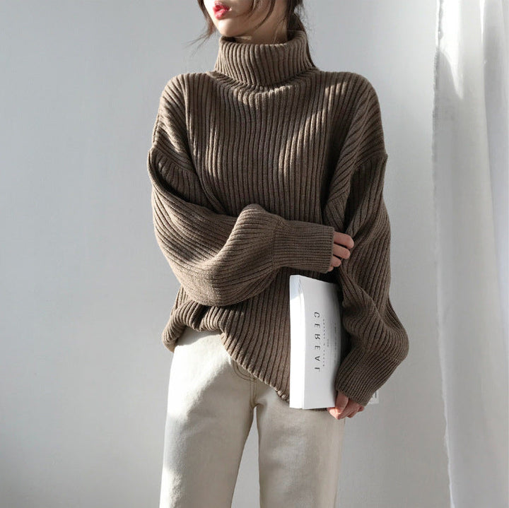 Brand & Belle | Luxuriöser Rollkragenpullover mit Ballonärmeln