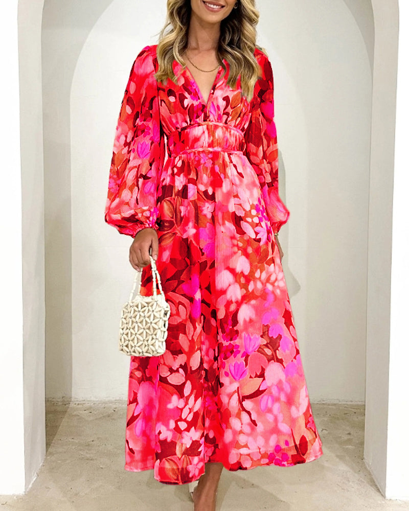 Elvira - Langärmliges Boho-Kleid