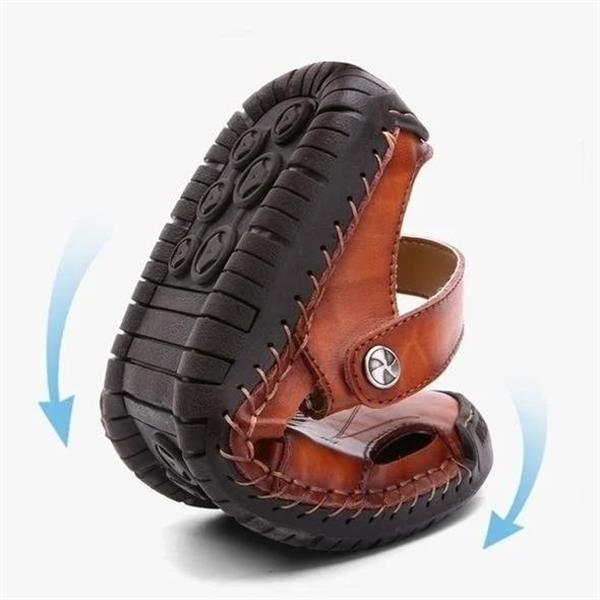 Raphael | Hochwertige Freizeitsandalen aus weichem Leder für Herren