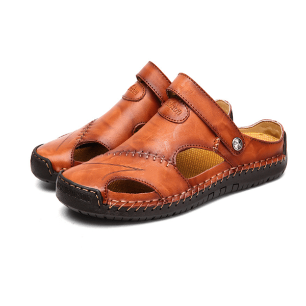 Raphael | Hochwertige Freizeitsandalen aus weichem Leder für Herren