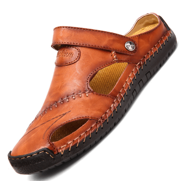 Raphael | Hochwertige Freizeitsandalen aus weichem Leder für Herren