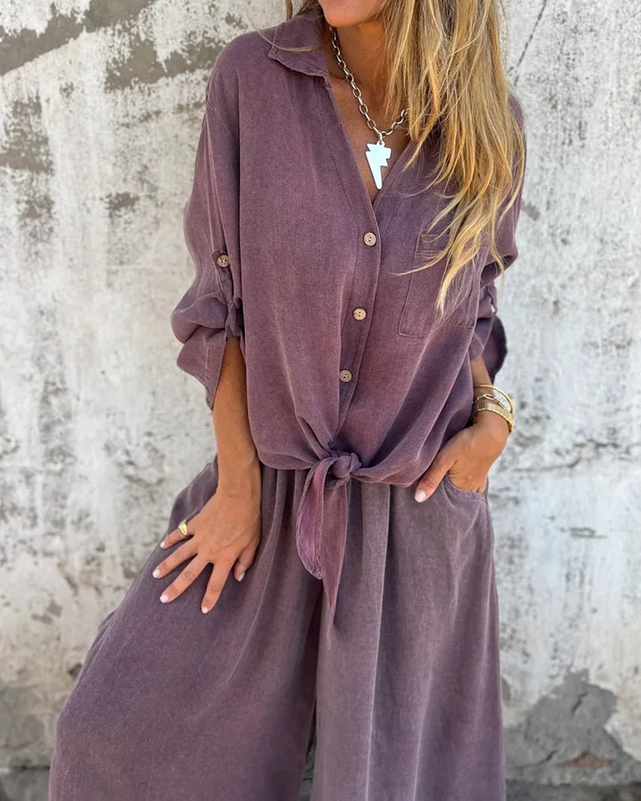 Noa – Bequemer Co-ord-Set aus Leinenmix