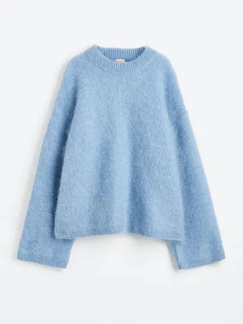 Brand & Belle | Schlichter Rundhals-Casual-Lose Pullover