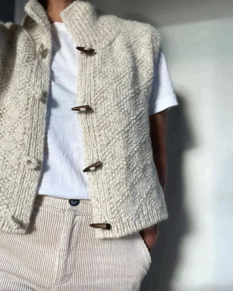 Ingrid – Elegante Strickweste ohne Ärmel