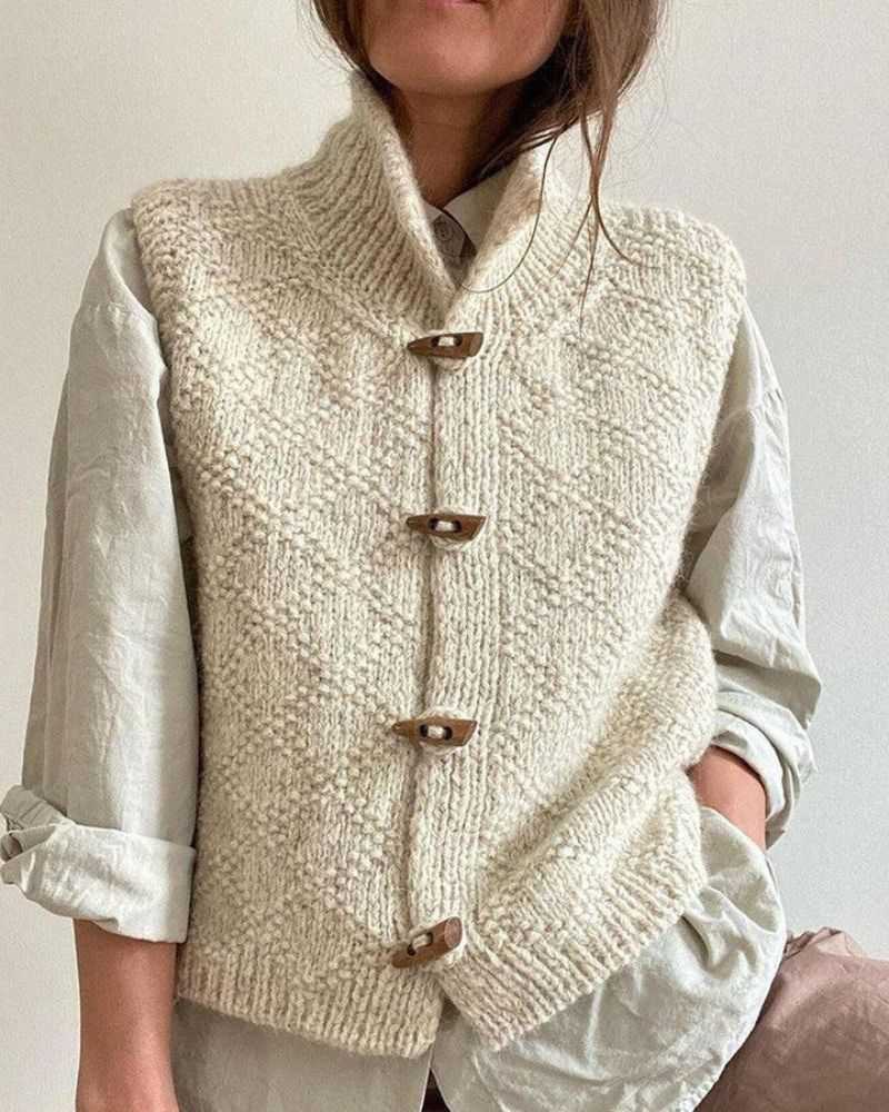 Ingrid – Elegante Strickweste ohne Ärmel