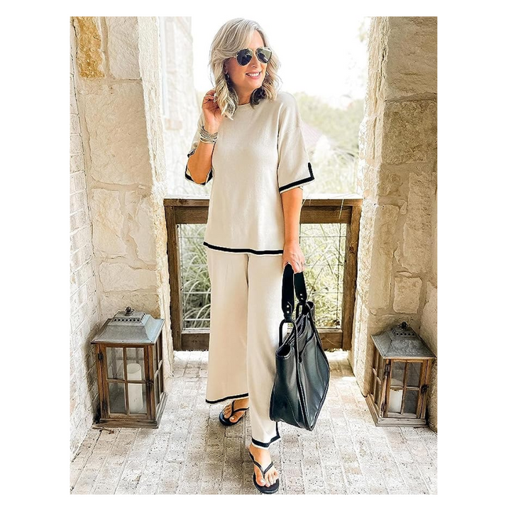 Mariana – Zweiteiliges koreanisches Outfit aus weichem Stretchmaterial