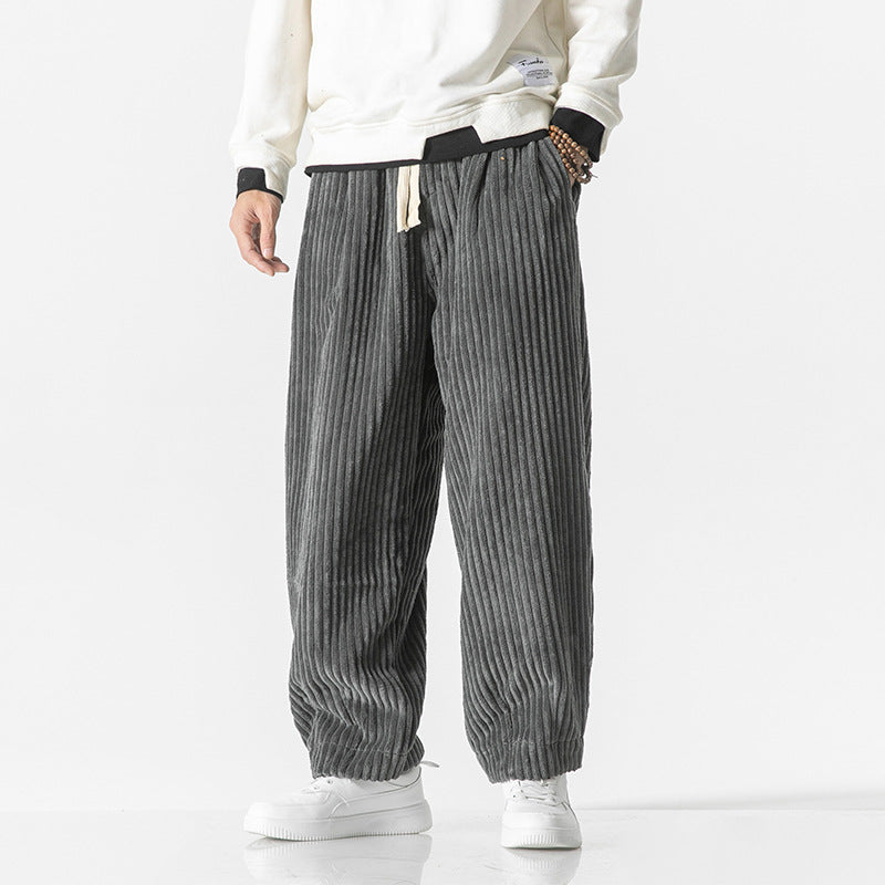Masaaki - Cordhose - Schwarz