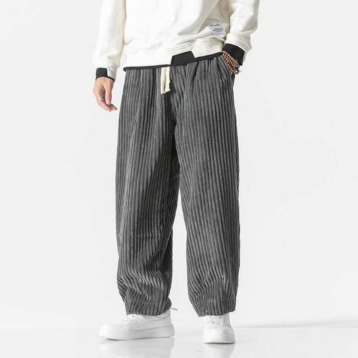 Masaaki - Cordhose - Schwarz