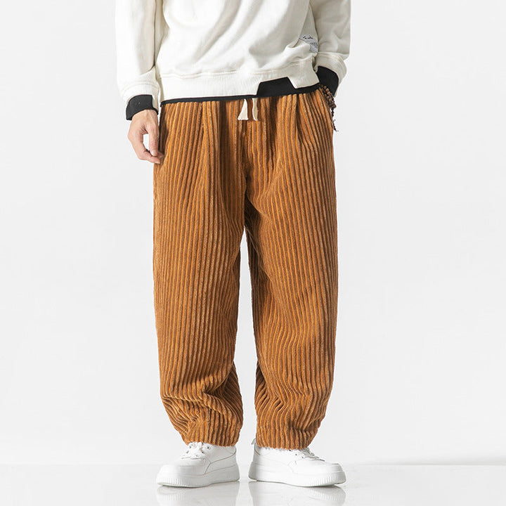 Masaaki - Cordhose - Schwarz