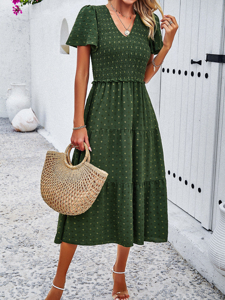 Lola | Figurbetontes Polka Dot Kleid