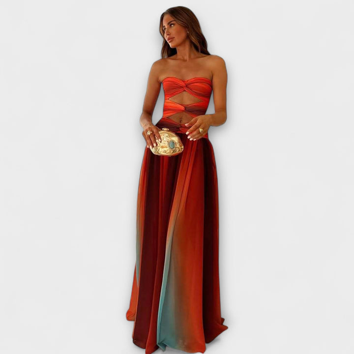 Laney - Trägerloses Maxikleid
