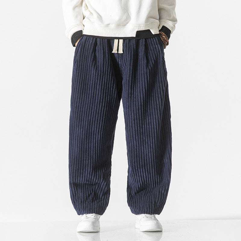 Masaaki - Cordhose - Schwarz