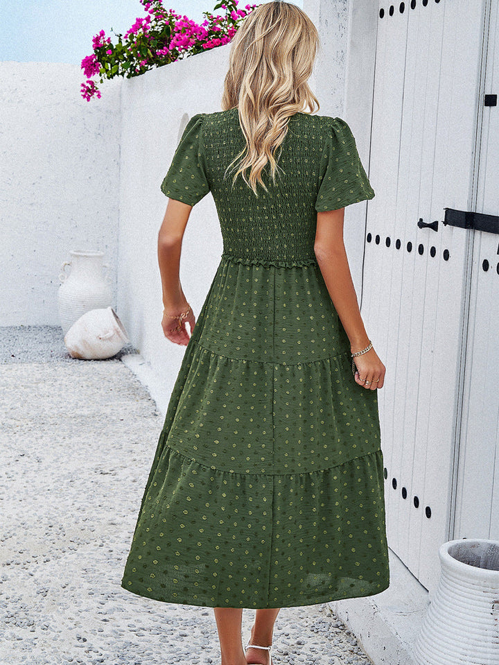 Lola | Figurbetontes Polka Dot Kleid