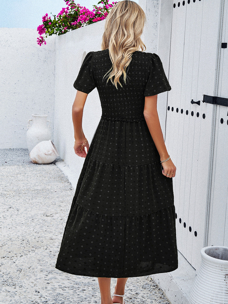 Lola | Figurbetontes Polka Dot Kleid