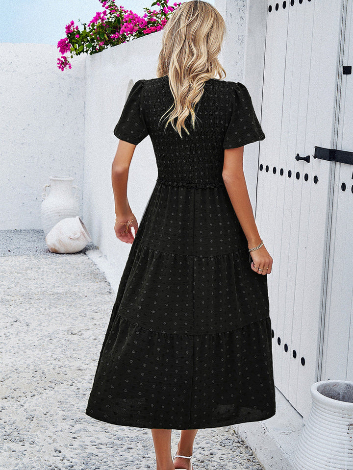 Lola | Figurbetontes Polka Dot Kleid