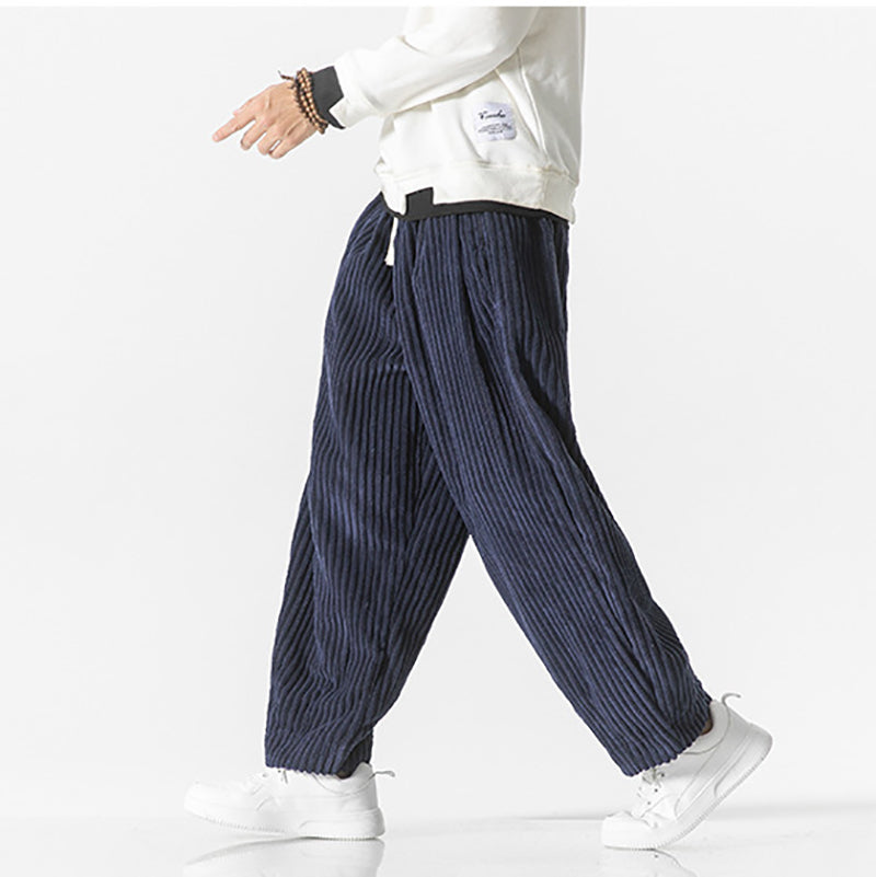 Masaaki - Cordhose - Schwarz
