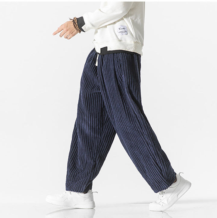 Masaaki - Cordhose - Schwarz