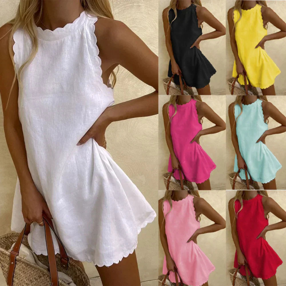 Sure! Here are some variations with different women's names:

1. **Sophia - Oriane Ruffled Sleeveless Tank Dress**
2. **Emma - Oriane Ruffled Sleeveless Tank Dress**
3. **Isabella - Oriane Ruffled Sleeveless Tank Dress**
4. **Mia - Oriane Ruffled Sleevele