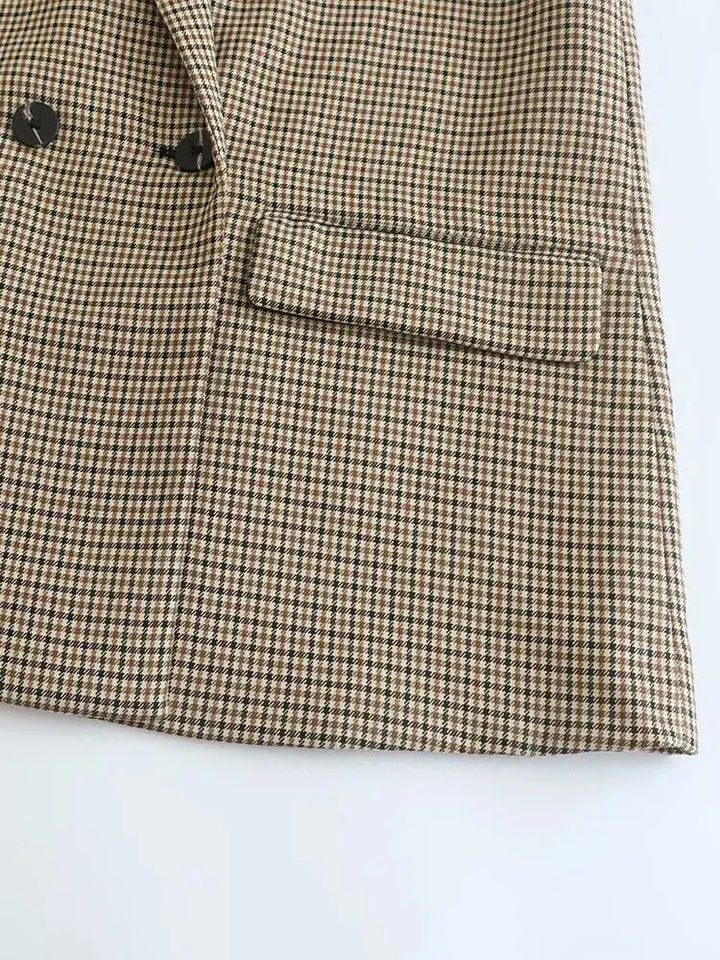 Brand & Belle | Klassischer Hahnentrittmuster-Blazer