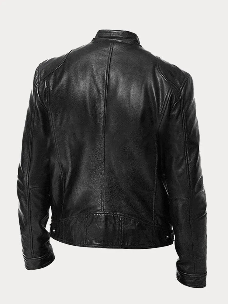 Paul | Lässige Lederjacke