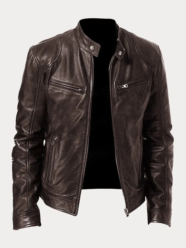 Paul | Lässige Lederjacke