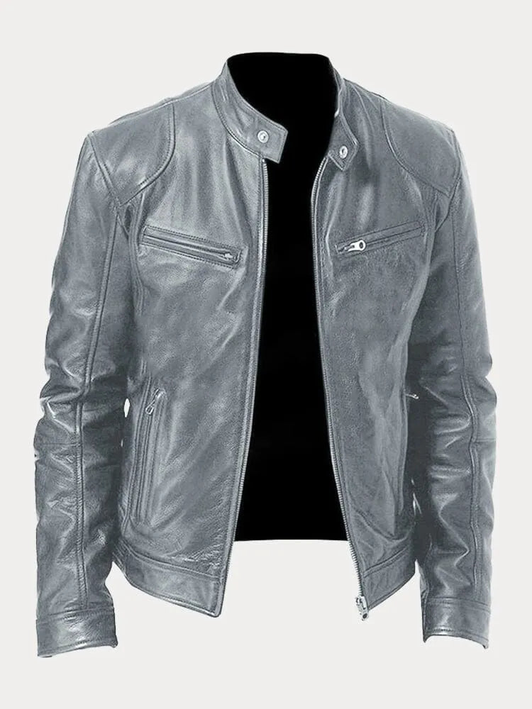 Paul | Lässige Lederjacke