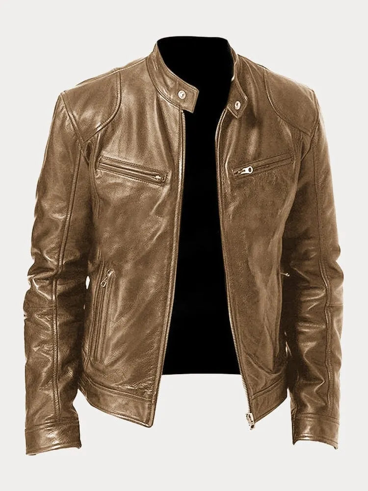 Paul | Lässige Lederjacke