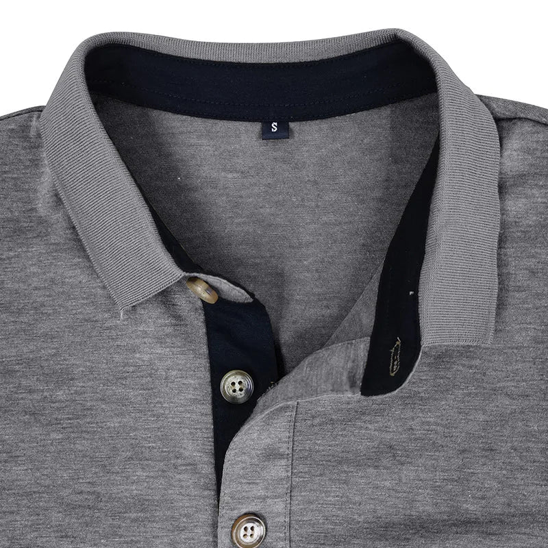 Mason – Lässiges Langarm-Poloshirt